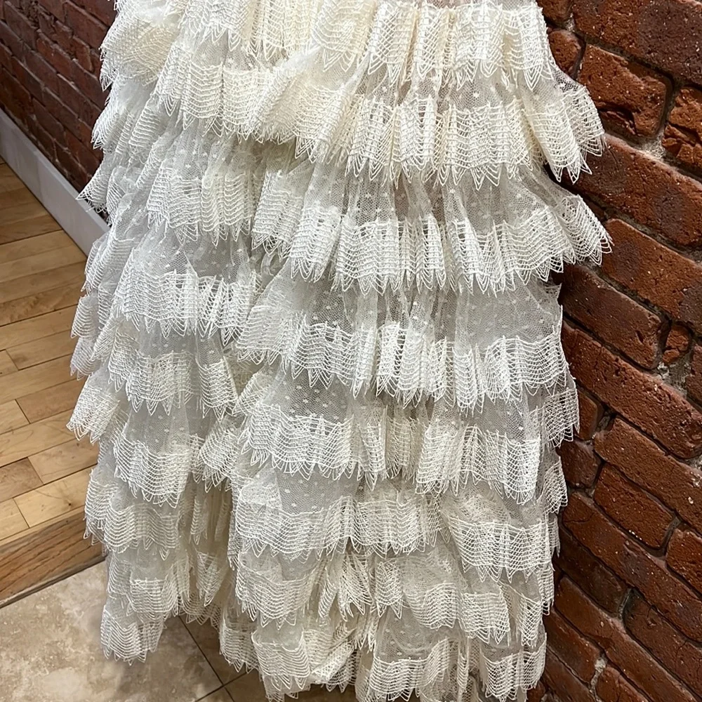 NWT Giambattista Valli ruffle tiered Dress Sz IT 40 - Picture 16 of 16
